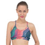 Art Abstract Pattern Basic Training Sports Bra