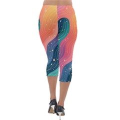 Lightweight Velour Capri Leggings  