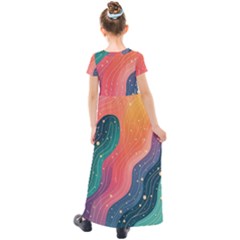 Kids  Short Sleeve Maxi Dress 