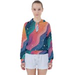 Art Abstract Pattern Women s Tie Up Sweat