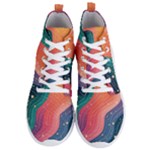 Art Abstract Pattern Men s Lightweight High Top Sneakers