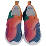 Art Abstract Pattern Kids  Velcro No Lace Shoes