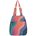 Art Abstract Pattern Center Zip Backpack