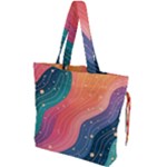 Art Abstract Pattern Drawstring Tote Bag