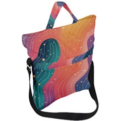 Fold Over Handle Tote Bag 