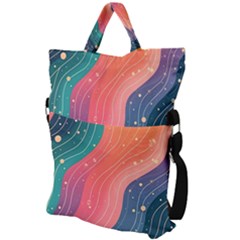 Fold Over Handle Tote Bag 