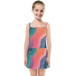 Art Abstract Pattern Kids  Summer Sun Dress