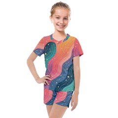 Kids  Mesh T-Shirt and Shorts Set 