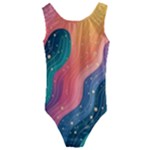 Art Abstract Pattern Kids  Cut-Out Back One Piece Swimsuit