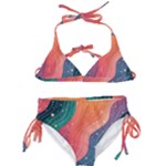 Art Abstract Pattern Kids  Classic Bikini Set