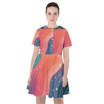 Art Abstract Pattern Sailor Dress