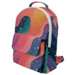 Art Abstract Pattern Flap Pocket Backpack (Small)