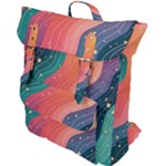 Art Abstract Pattern Buckle Up Backpack