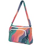 Art Abstract Pattern Front Pocket Crossbody Bag