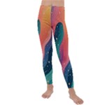 Art Abstract Pattern Kids  Lightweight Velour Leggings