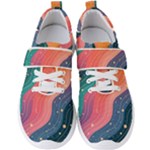 Art Abstract Pattern Men s Velcro Strap Shoes