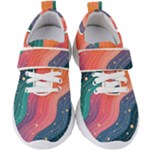 Art Abstract Pattern Kids  Velcro Strap Shoes