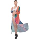 Art Abstract Pattern Maxi Chiffon Beach Wrap