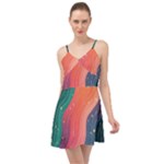 Art Abstract Pattern Summer Time Chiffon Dress