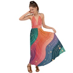 Backless Maxi Beach Dress 