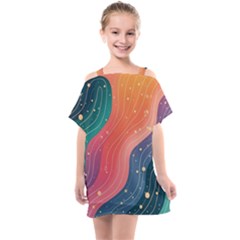 Kids  One Piece Chiffon Dress 