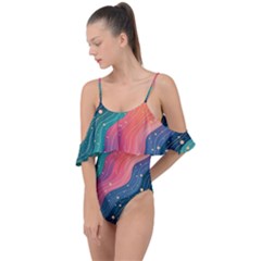 Drape Piece Swimsuit 