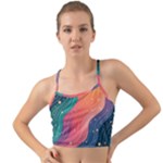 Art Abstract Pattern Mini Tank Bikini Top