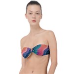 Art Abstract Pattern Classic Bandeau Bikini Top 