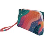 Art Abstract Pattern Wristlet Pouch Bag (Small)