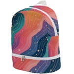 Art Abstract Pattern Zip Bottom Backpack