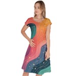 Art Abstract Pattern Classic Short Sleeve Dress