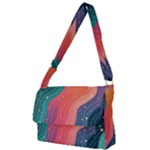 Art Abstract Pattern Full Print Messenger Bag (L)