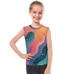 Art Abstract Pattern Kids  Mesh Tank Top