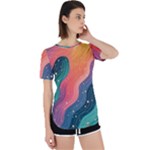 Art Abstract Pattern Perpetual Short Sleeve T-Shirt