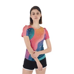 Back Cut Out Sport T-Shirt 