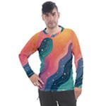 Art Abstract Pattern Men s Pique Long Sleeve T-Shirt