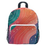 Art Abstract Pattern Kids  Age 5-10 Lightweight School Backpack with Side Pockets