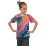 Art Abstract Pattern Kids  Mesh Piece T-Shirt