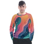 Art Abstract Pattern Men s Long Sleeve Raglan T-Shirt