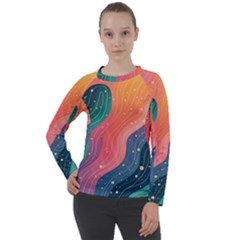 Art Abstract Pattern Women s Long Sleeve Raglan T