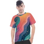 Art Abstract Pattern Men s Sport Top