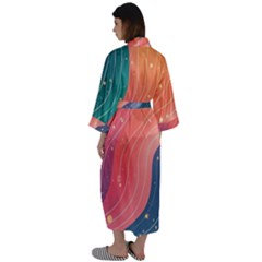 Maxi Satin Kimono 