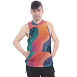 Art Abstract Pattern Men s Sleeveless Hoodie