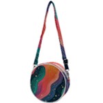 Art Abstract Pattern Crossbody Circle Bag