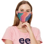 Art Abstract Pattern Fitted Cloth Face Mask (Adult)