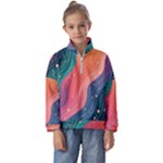 Art Abstract Pattern Kids  Half Zip Hoodie