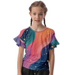 Kids  Cut Out Flutter Sleeves 