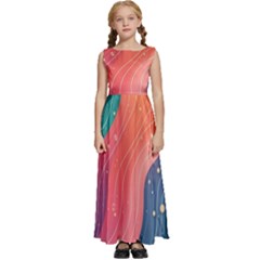 Kids  Satin Sleeveless Maxi Dress 