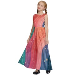 Kids  Satin Sleeveless Maxi Dress 