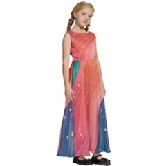 Kids  Satin Sleeveless Maxi Dress 